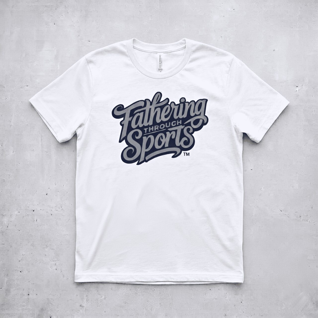 Legacy Performance T-Shirt – White & Navy