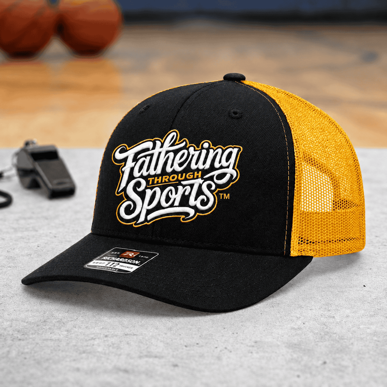 Legacy Trucker Hat – Black & Gold