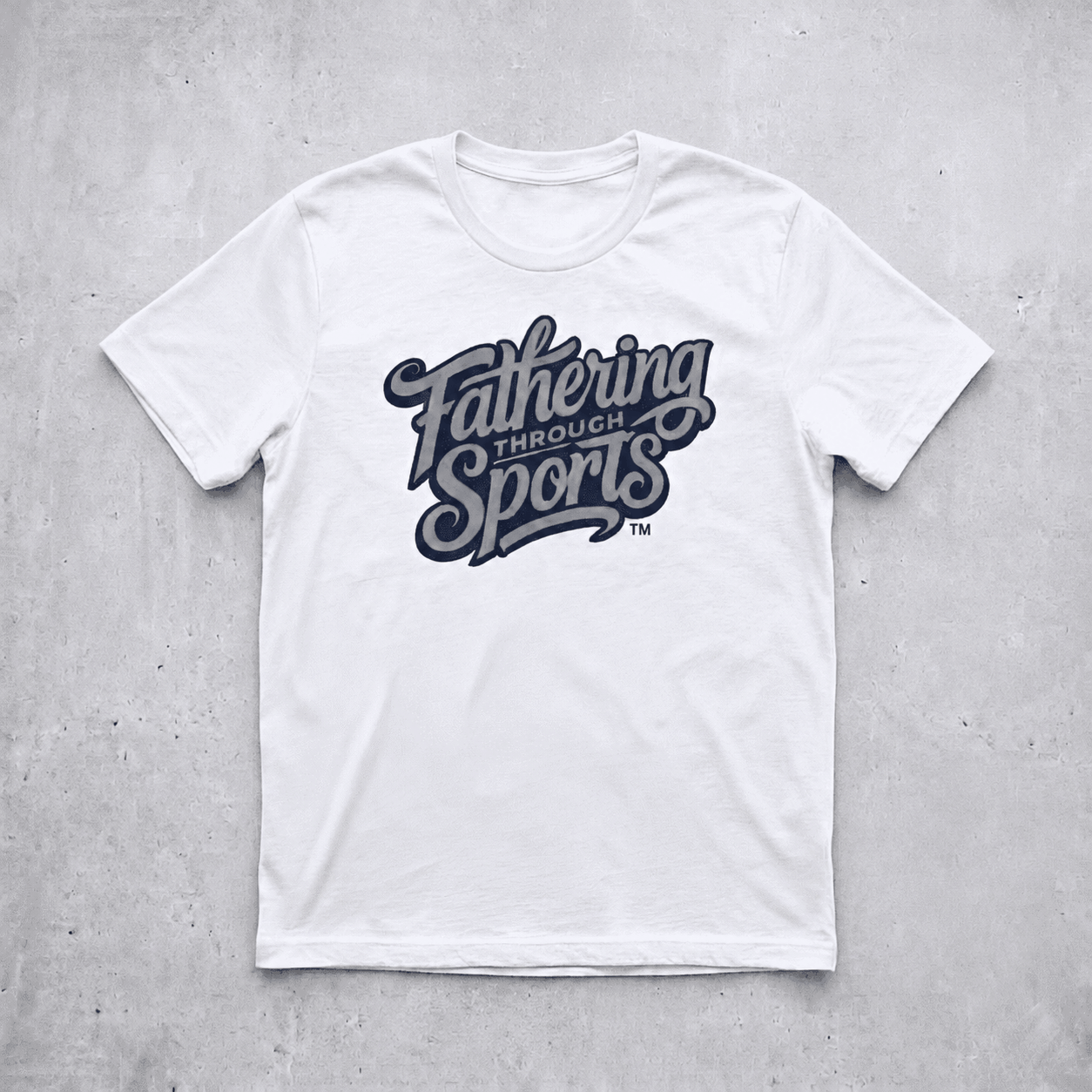 Legacy Performance T-Shirt – White & Navy